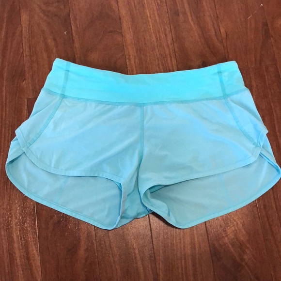 baby blue lululemon shorts